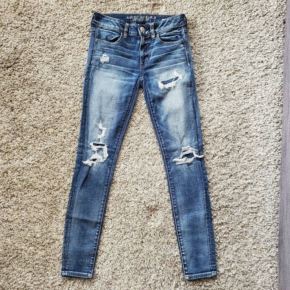 American Eagle Women's Jeans Size 2R Jegging Super